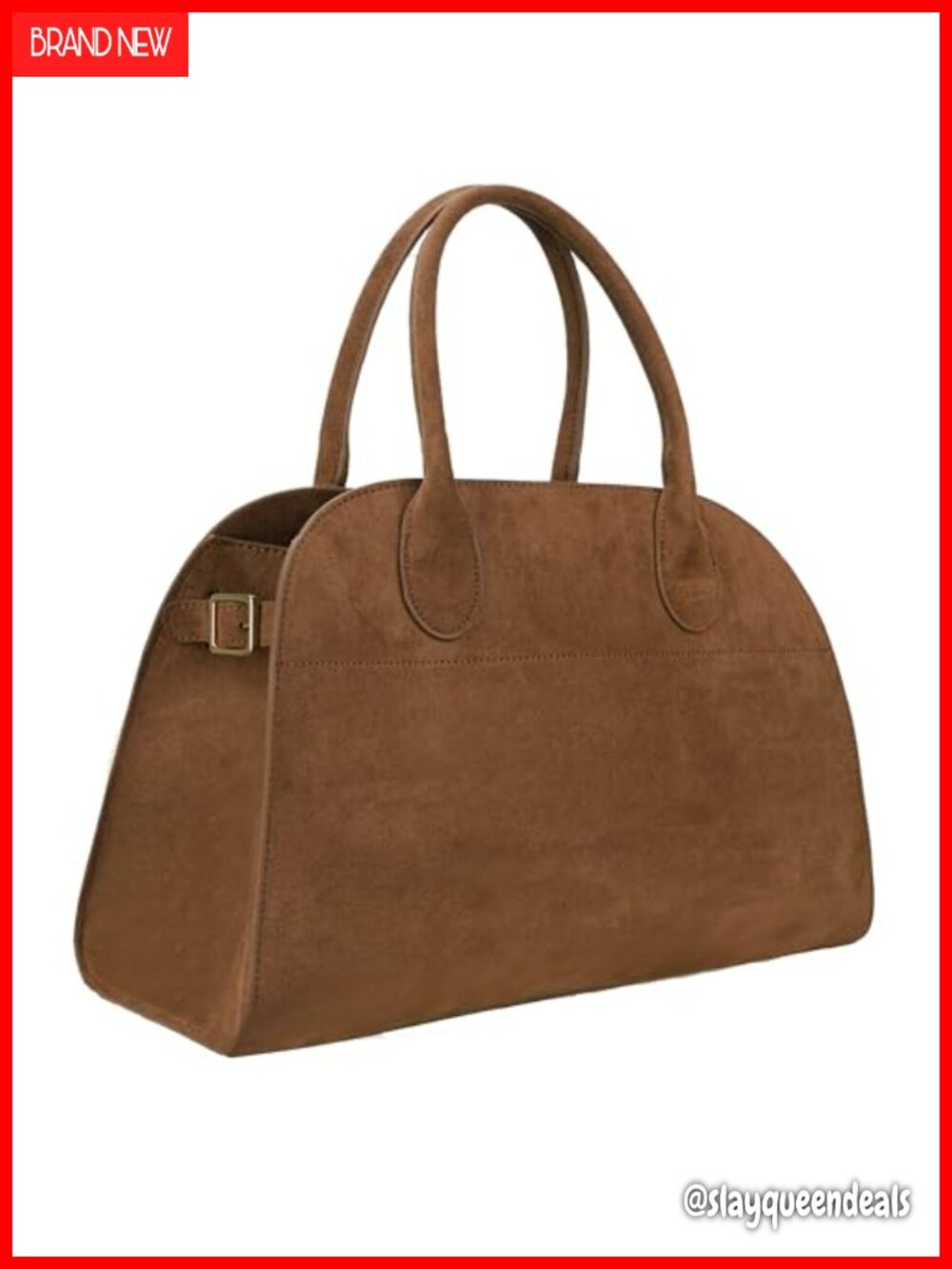 Suede Tote Bag Women Retro Shoulder Crossbody Handbag